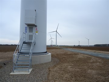 Jacks Lane Wind Farm Base Of T06 Credit RES